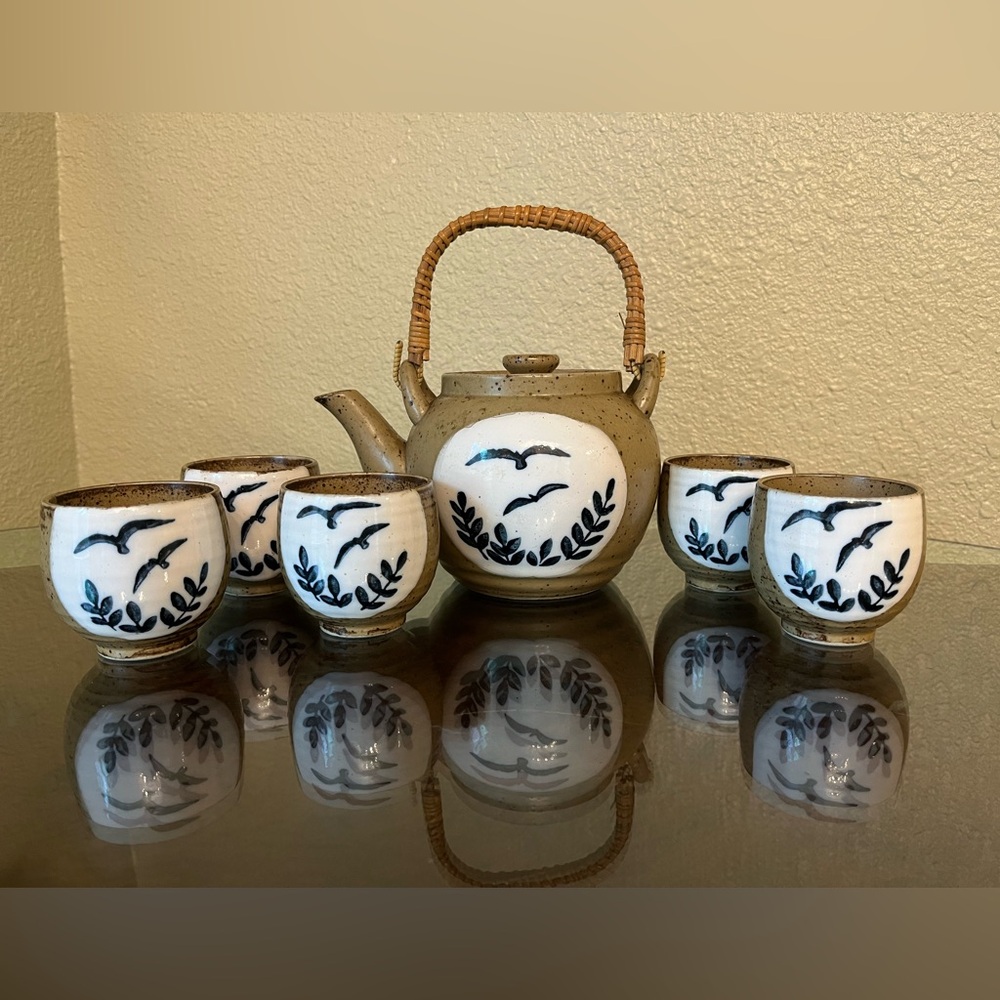 Vintage ASAhi Ceramic Japanese Tea Set